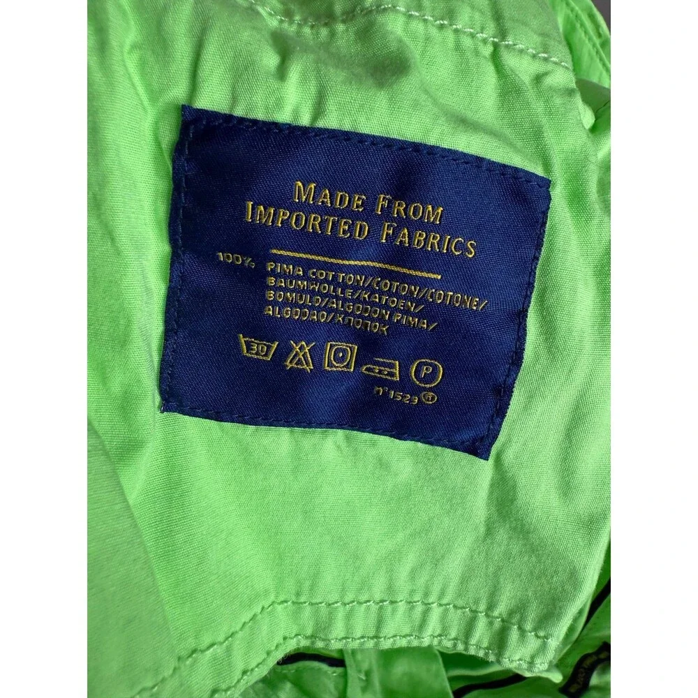 Polo Ralph Lauren Classic‎ Fit Shorts Green Mens 33 100% Pima Cotton Chino - Picture 6 of 7